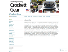 Tablet Screenshot of crockettgear.biz